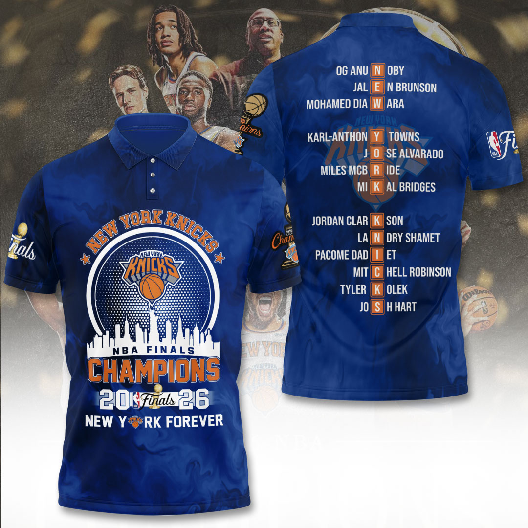 New York Knicks NBA Finals Champions 2026 3D Apparel – TANTN23667