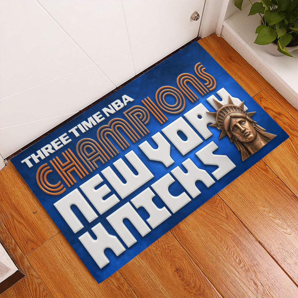 New York Knicks NBA Finals Champions 2026 Doormat – TMTHU6811