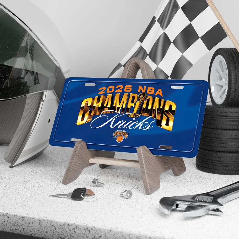 New York Knicks NBA Finals Champions 2026 License Plate – TANTN23710