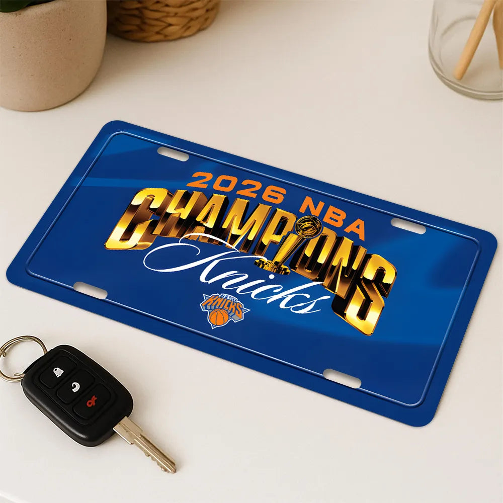 New York Knicks NBA Finals Champions 2026 License Plate – TANTN23710
