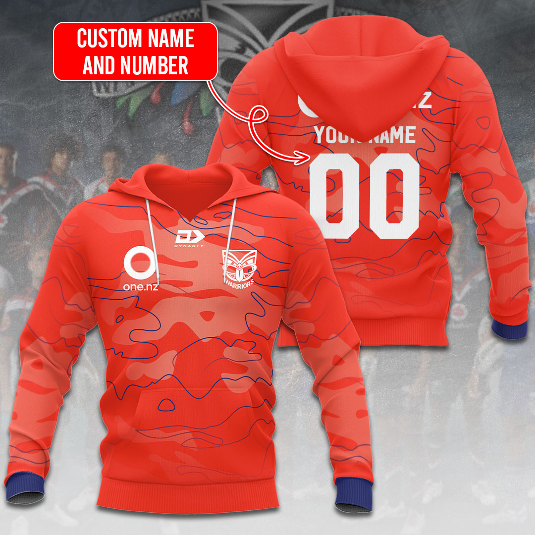 Personalized New Zealand Warriors 3D Apparel – VANDH 2095