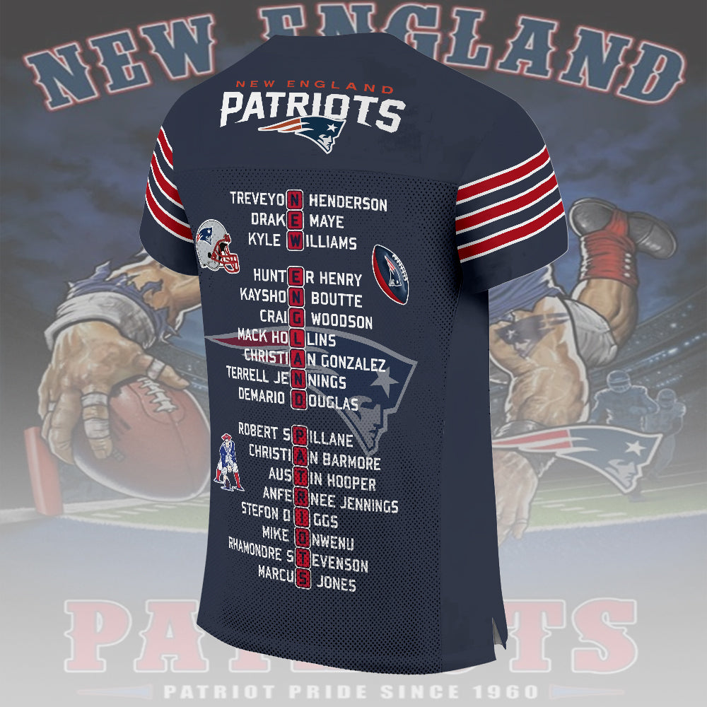 New England Patriots 3D Football Jersey – TMTHU2986