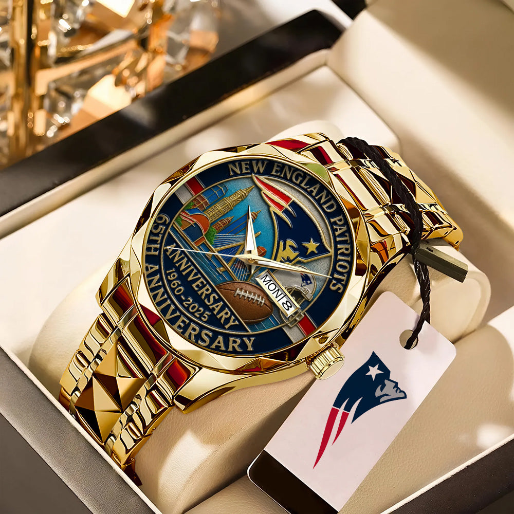 New England Patriots Alloy Luxury Quartz Watch – TANTN16810