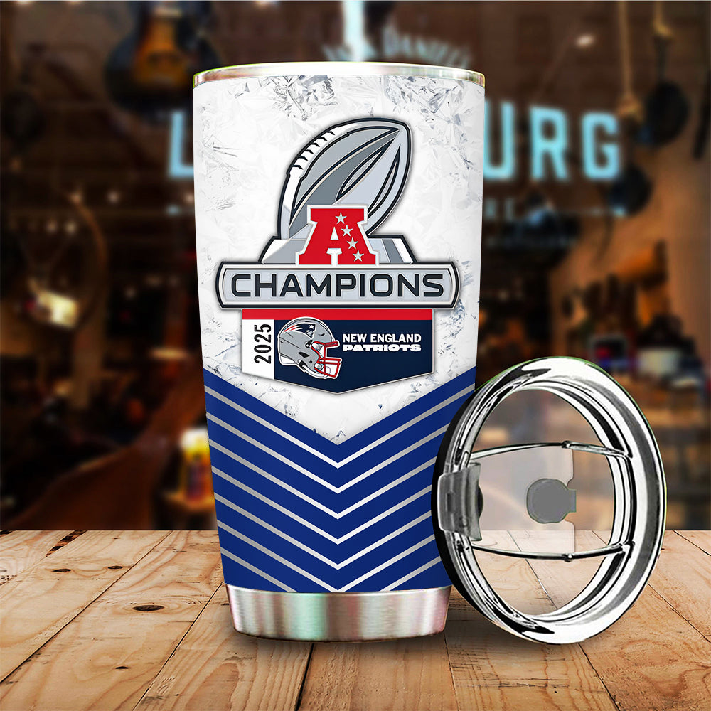 New England Patriots 2025 AFC Champions Tumbler Cup – TMTHU3469