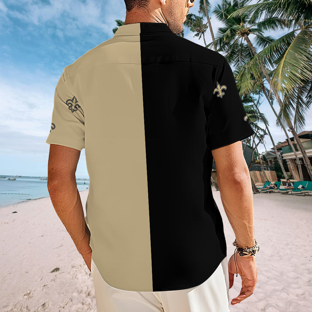 New Orleans Saints Short Sleeve Button-Down Shirt – MAITM13566