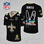New Orleans Saints x Bad Bunny 3D Football Jersey – MAITM13321