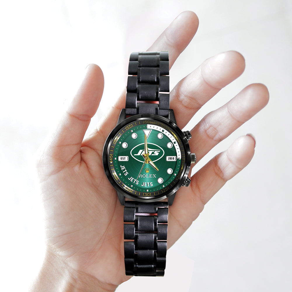 New York Jets x Rolex Black Stainless Steel Watch – MAITM13244