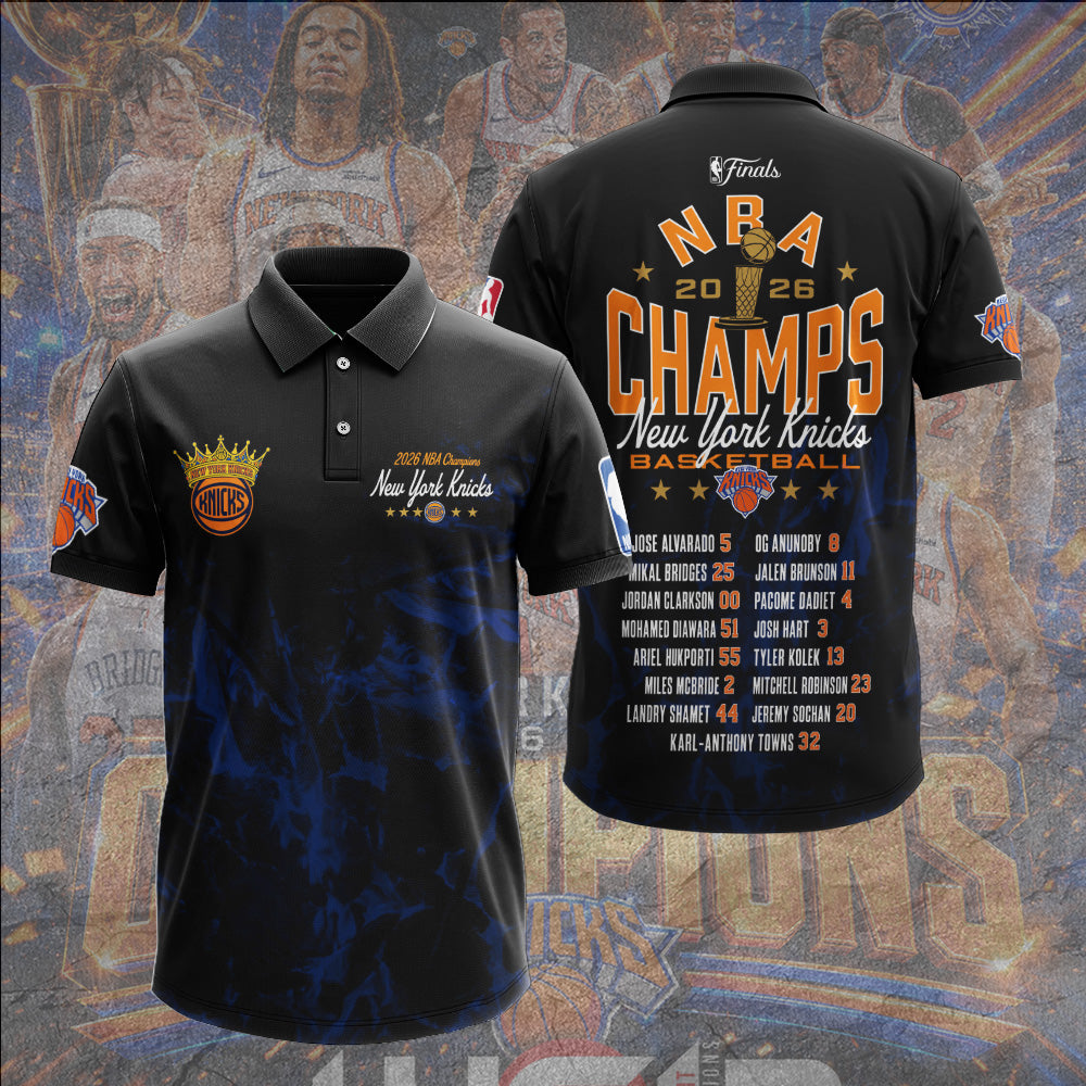 New York Knicks 2026 NBA Champions 3D Apparel – GNE7182