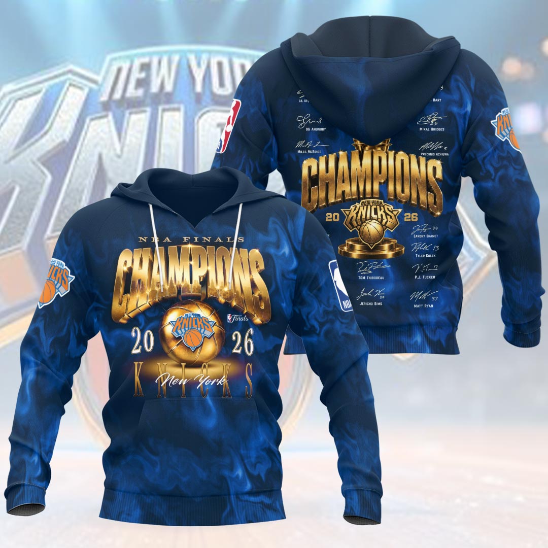 New York Knicks 2026 NBA Finals Champions 3D Apparel – HOATT19080
