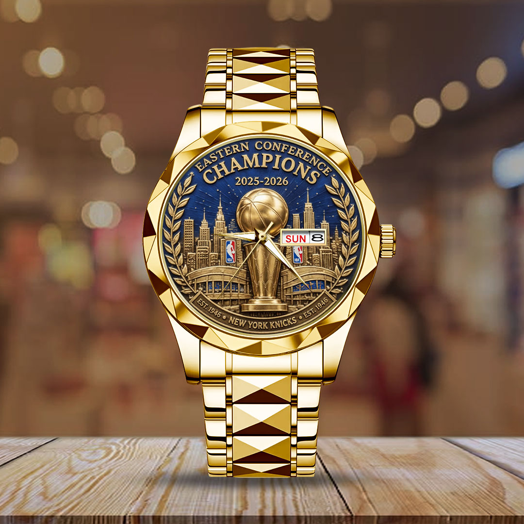 New York Knicks NBA Eastern Conference Champions 2026 Alloy Luxury Quartz Watch – TANTN23200