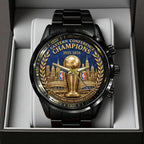 New York Knicks NBA Eastern Conference Champions 2026 Black Stainless Steel Watch – TANTN23201