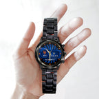 New York Mets Black Stainless Steel Watch – MAITM13441