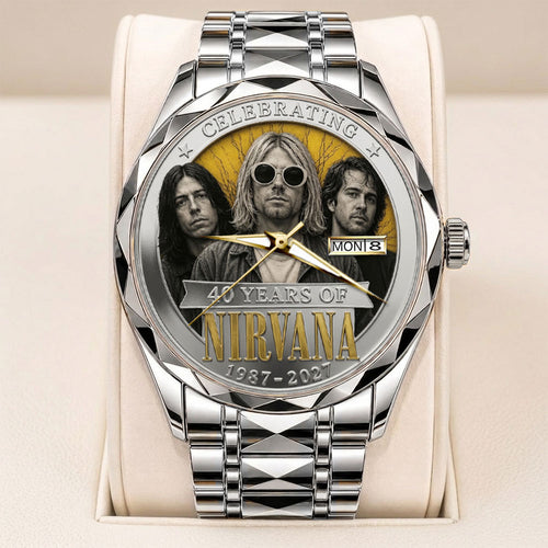 Nirvana 40th Anniversary Alloy Luxury Quartz Watch – TANTN24640