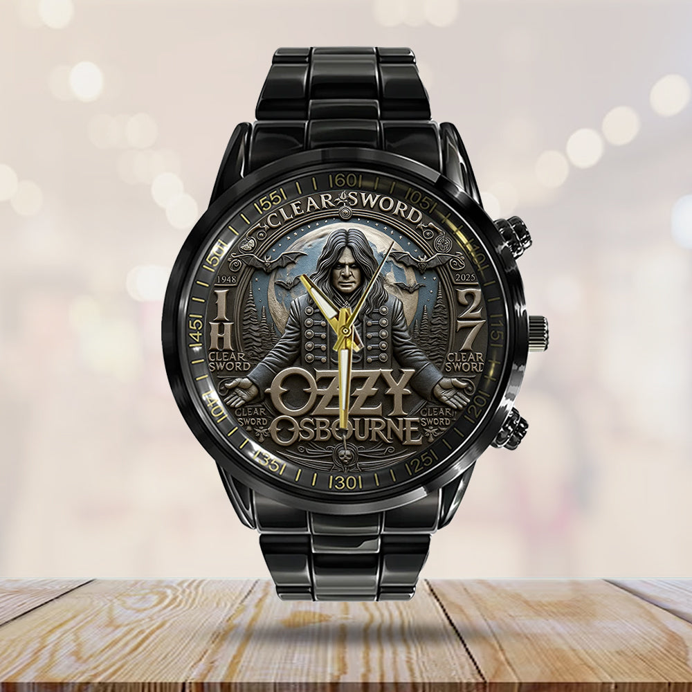 Ozzy Osbourne Black Stainless Steel Watch – TMTHU1039