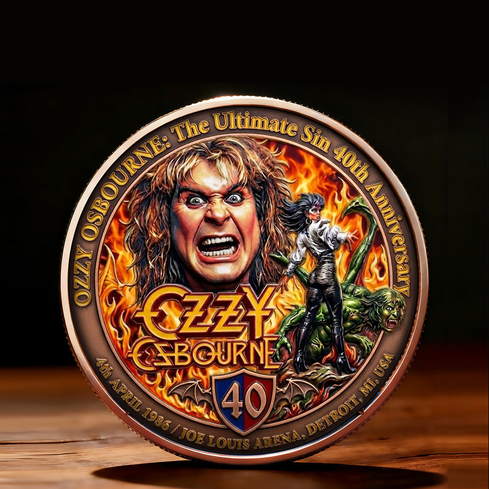 Ozzy Osbourne: The Ultimate Sin 40th Anniversary Commemorative Coin – TMTHU4889