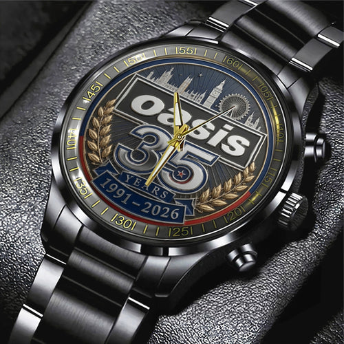 Oasis 35th Anniversary Black Stainless Steel Watch – TANTN24649