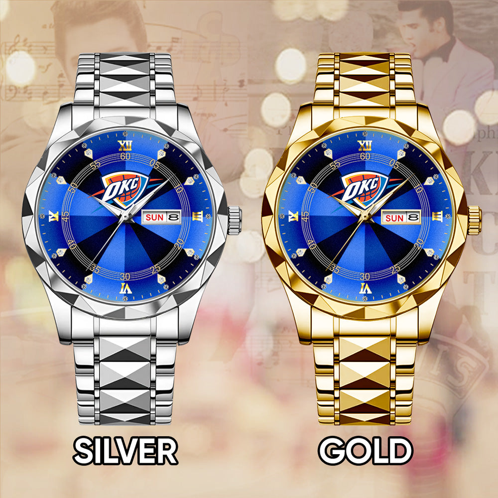 Oklahoma City Thunder 2025 NBA Champions Alloy Luxury Quartz Watch – GNE 3826
