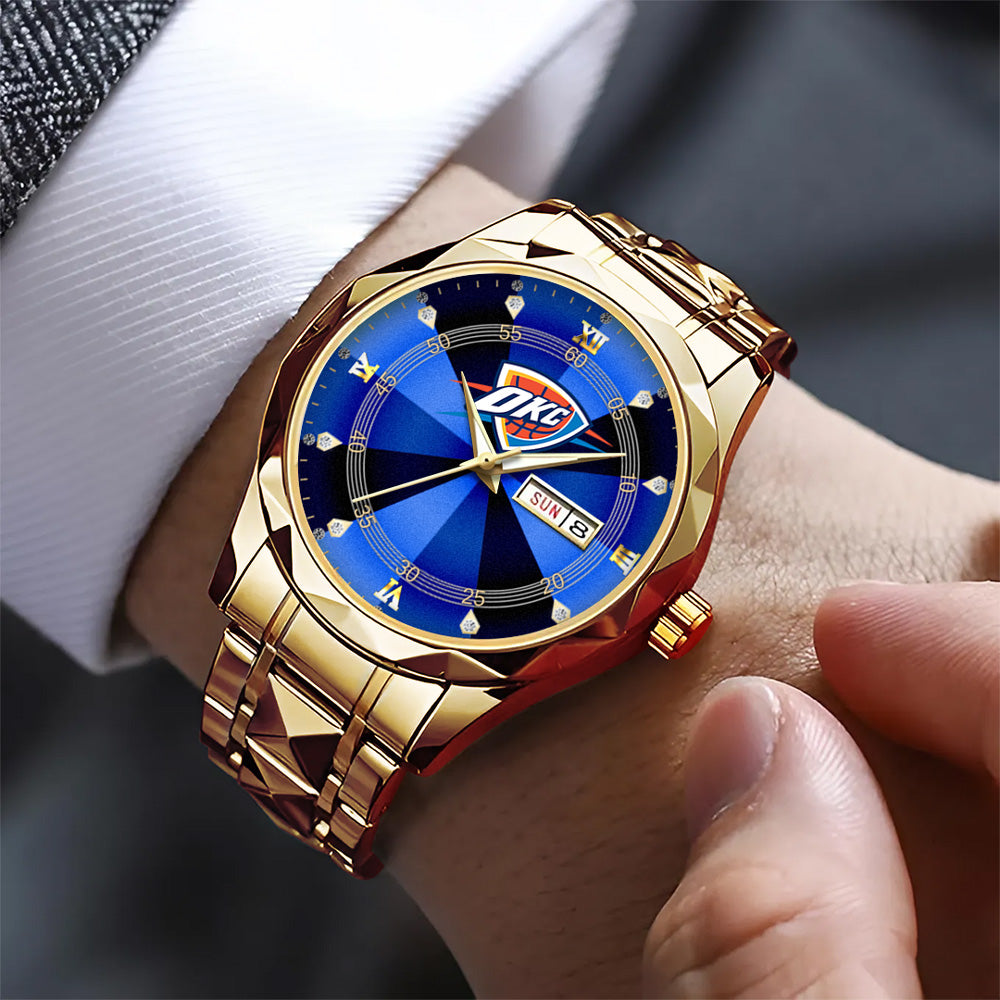 Oklahoma City Thunder 2025 NBA Champions Alloy Luxury Quartz Watch – GNE 3826