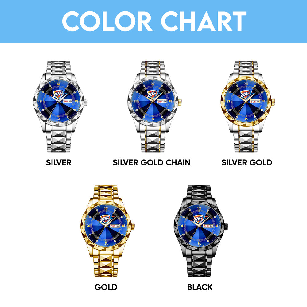 Oklahoma City Thunder 2025 NBA Champions Alloy Luxury Quartz Watch – GNE 3826