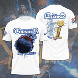 Oklahoma City Thunder 2025 NBA Champions 3D Apparel – TANTN 13880