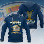 Oklahoma City Thunder 2025 NBA Champions 3D Apparel – HOATT 11469