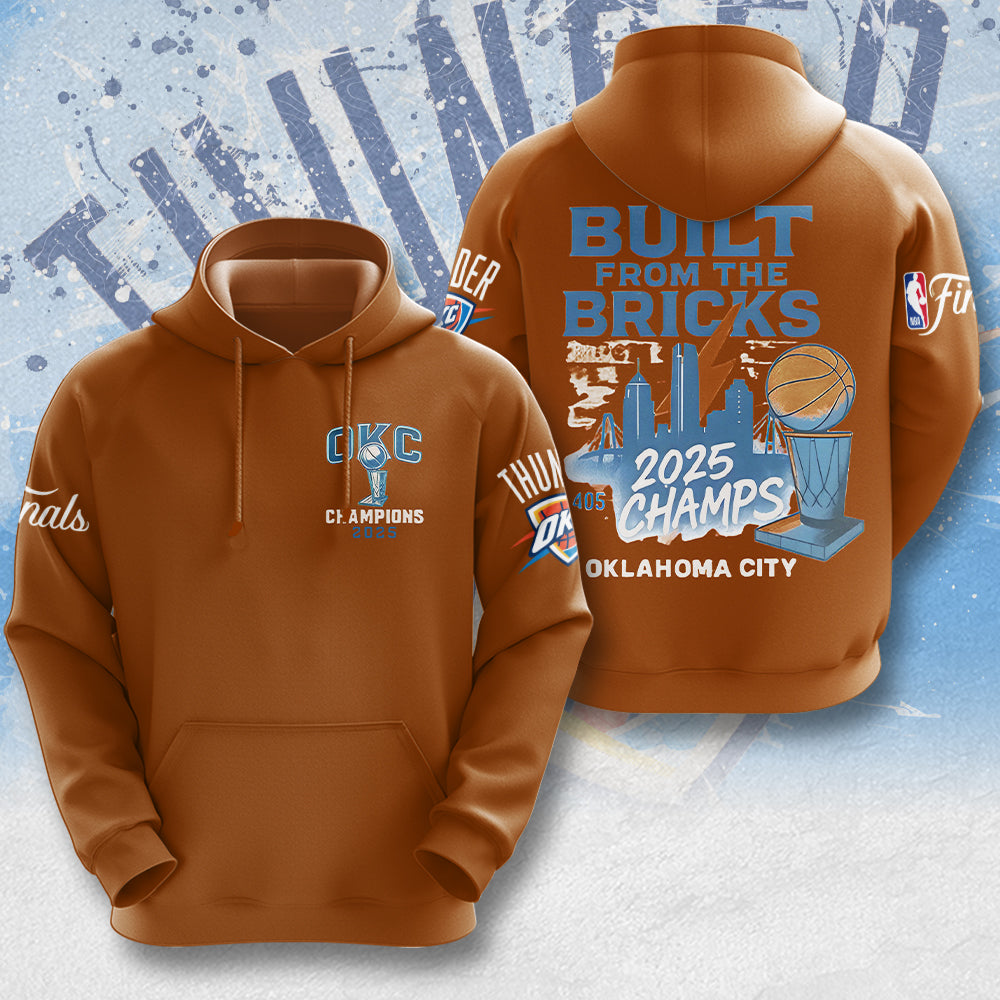 Oklahoma City Thunder 2025 NBA Champions 3D Apparel – MAITM 11847