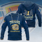 Oklahoma City Thunder 2025 NBA Champions 3D Apparel – HOATT 11435