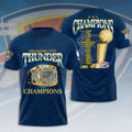 Oklahoma City Thunder 2025 NBA Champions 3D Apparel – HOATT 11397