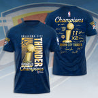 Oklahoma City Thunder 2025 NBA Champions 3D Apparel – HOATT 11460