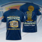 Oklahoma City Thunder 2025 NBA Champions 3D Apparel – HOATT 11469
