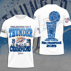 Oklahoma City Thunder 2025 NBA Champions 3D Apparel – MAITM 11840