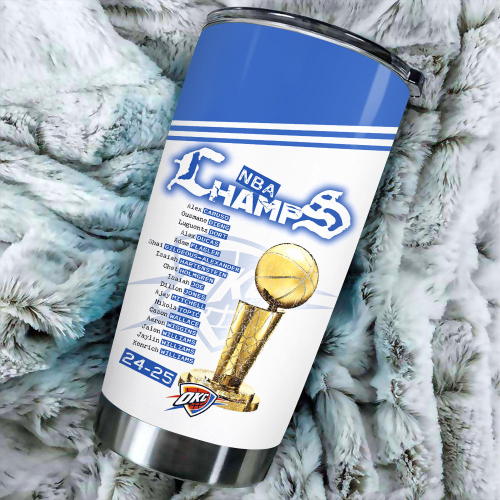 Oklahoma City Thunder 2025 NBA Champions Tumbler Cup – MAITM 11755