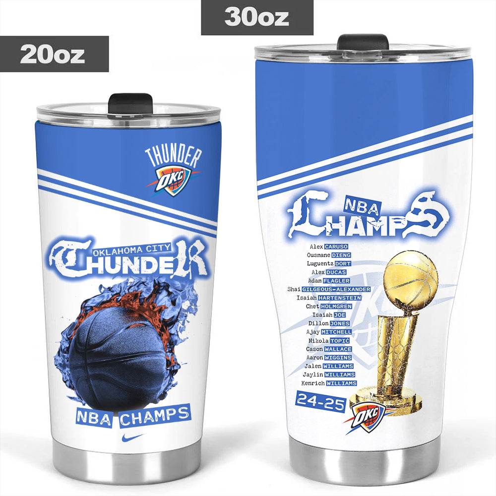 Oklahoma City Thunder 2025 NBA Champions Tumbler Cup – MAITM 11755