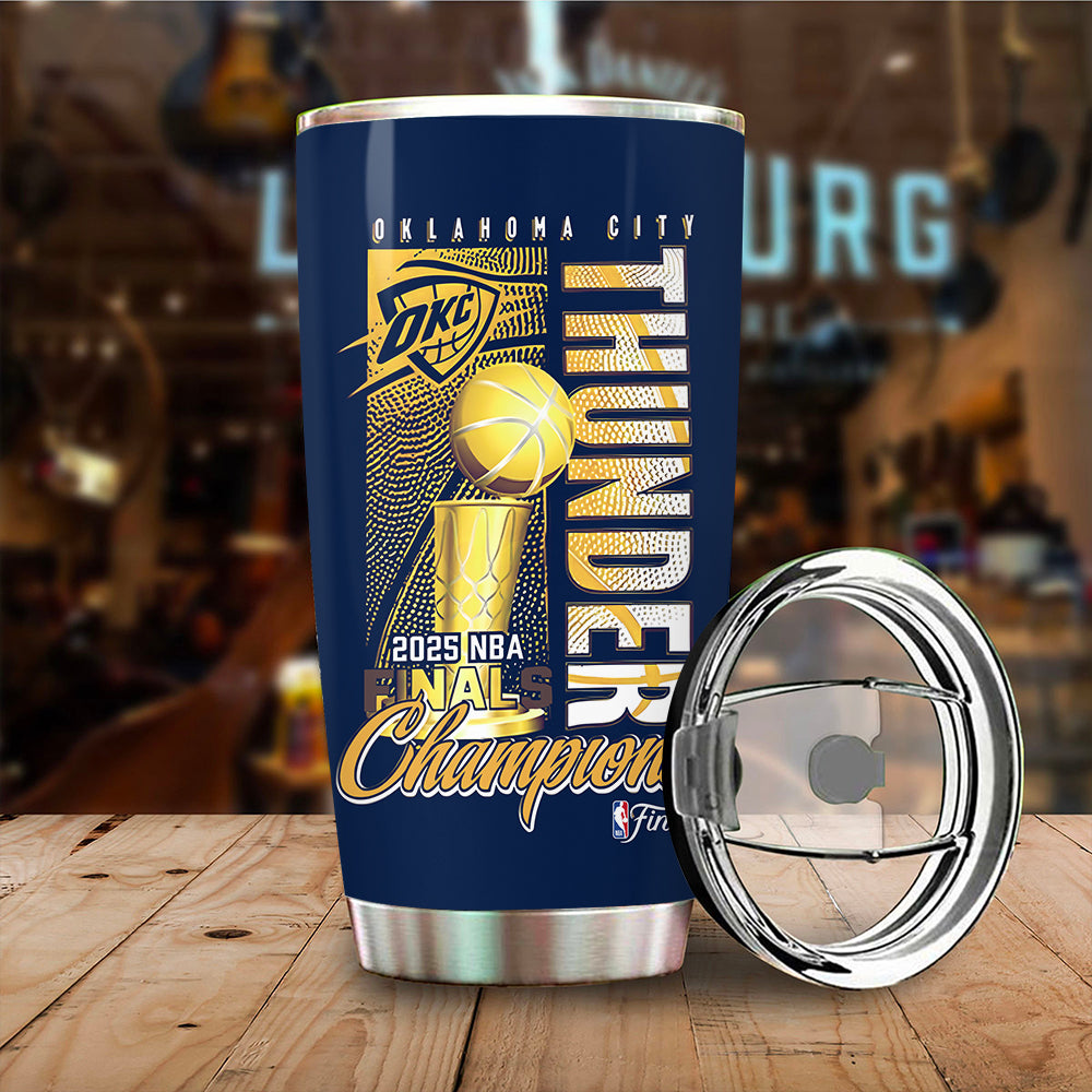 Oklahoma City Thunder 2025 NBA Champions Tumbler Cup – MAITM 11883