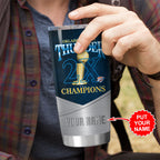 Personalized Oklahoma City Thunder 2025 NBA Champions Tumbler Cup – HOATT 11363