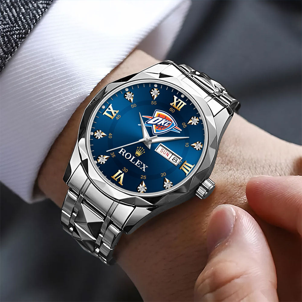 Oklahoma City Thunder 2025 NBA Champions x Rolex Alloy Luxury Quartz Watch – MAITM 11912