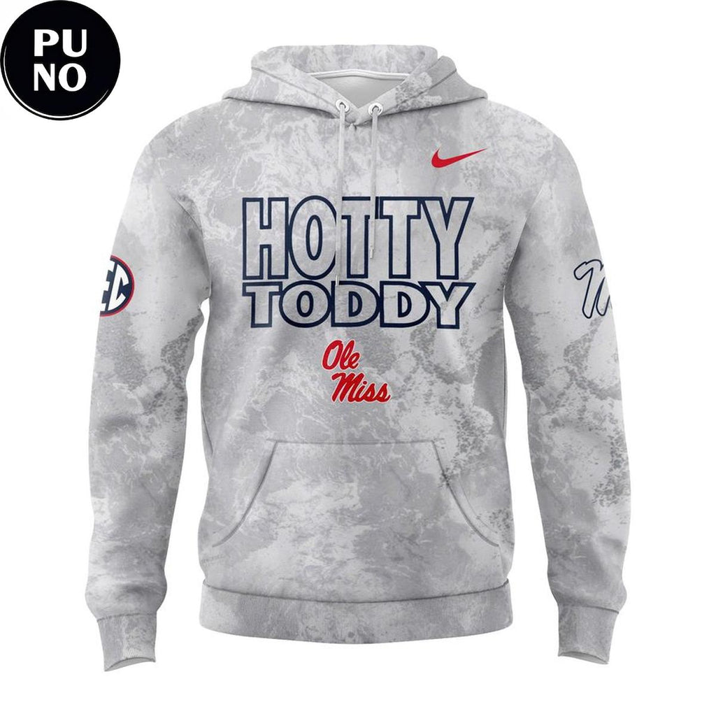 Ole Miss Rebels 2026 Wear White Camo Hoodie T-Shirt