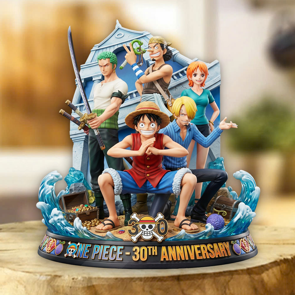 One Piece 30th Anniversary Custom Shape Acrylic Plaque – TMTHU6980