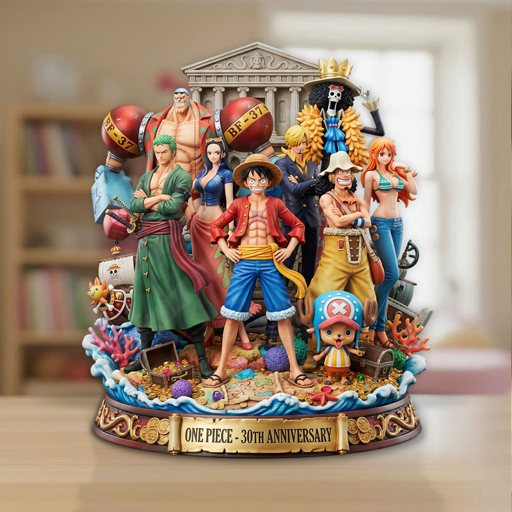 One Piece 30th Anniversary Custom Shape Acrylic Plaque – TMTHU6982