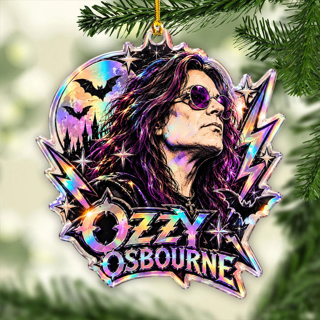 Ozzy Osbourne Custom Shape 2-side Printed Acrylic Ornament – GNE8806