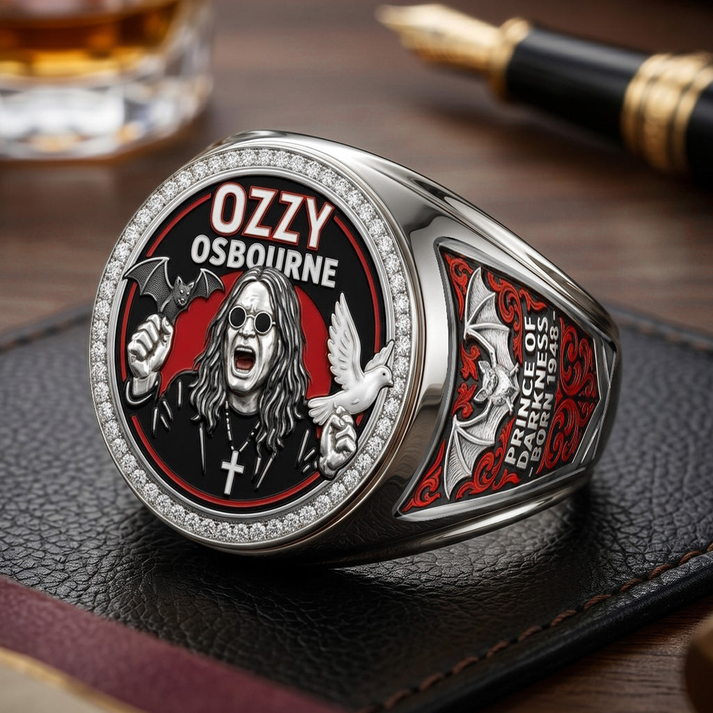 Ozzy Osbourne 3D Engraved Ring – TMTHU7515