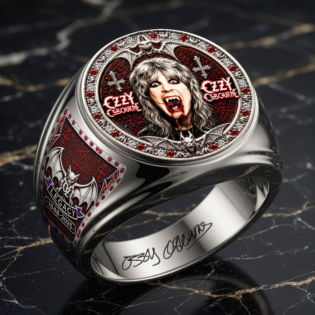 Ozzy Osbourne 3D Engraved Ring – HOATT20029