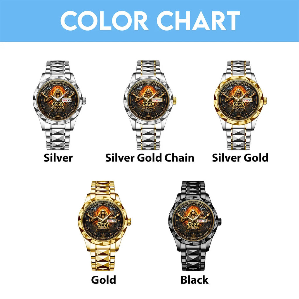 Ozzy Osbourne Alloy Luxury Quartz Watch – TMTHU8796