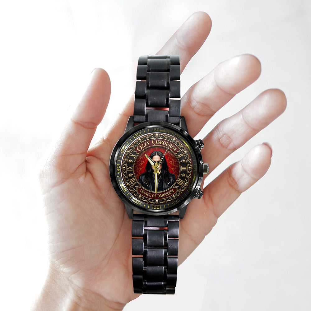Ozzy Osbourne Black Stainless Steel Watch – TMTHU7948
