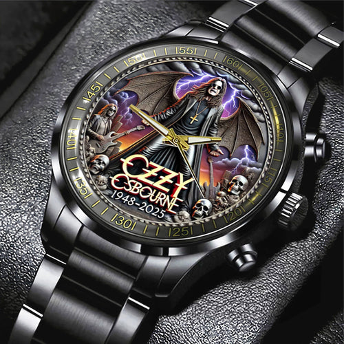 Ozzy Osbourne Black Stainless Steel Watch – MAITM 12268