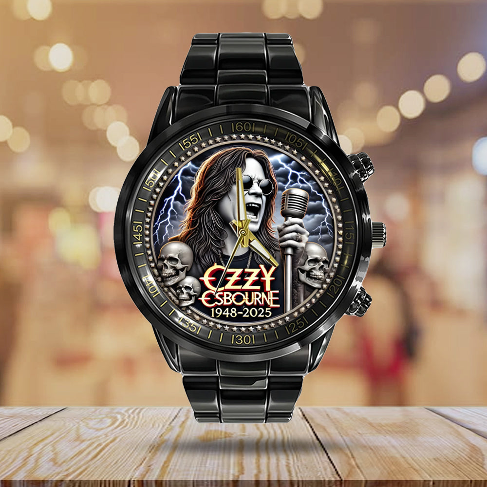 Ozzy Osbourne Black Stainless Steel Watch – MAITM 12272