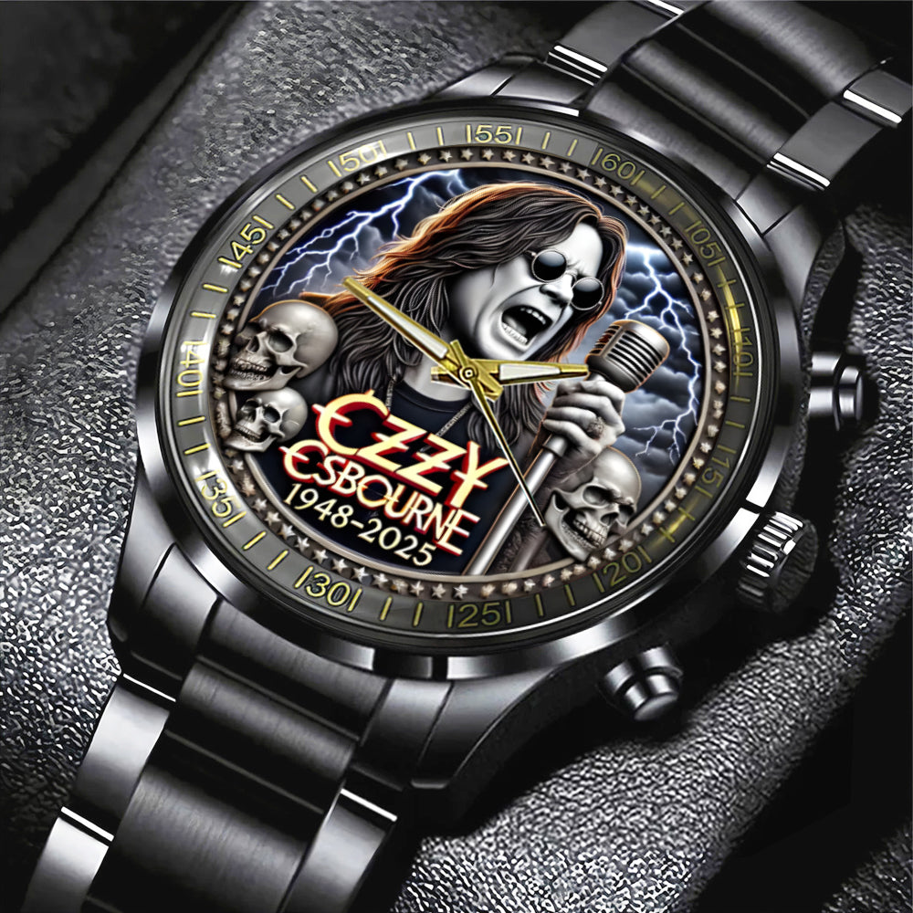 Ozzy Osbourne Black Stainless Steel Watch – MAITM 12272
