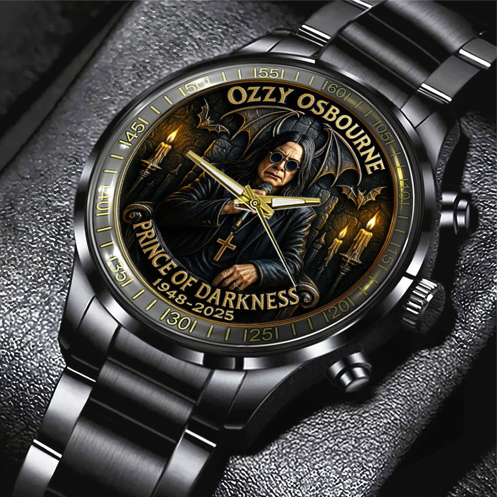 Ozzy Osbourne Black Stainless Steel Watch – MAITM 12309