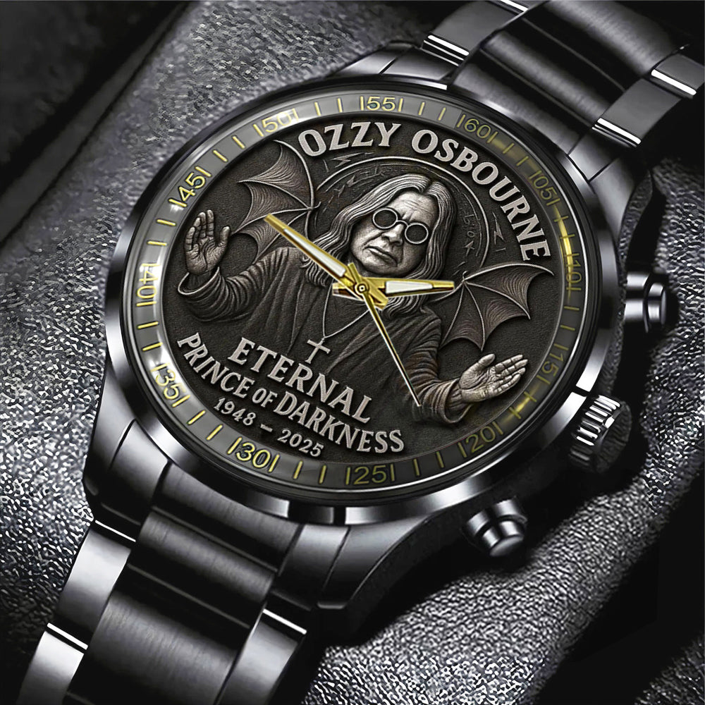 Ozzy Osbourne Black Stainless Steel Watch – MAITM 12454