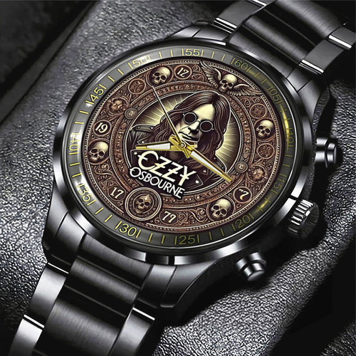 Ozzy Osbourne Black Stainless Steel Watch – MAITM13933